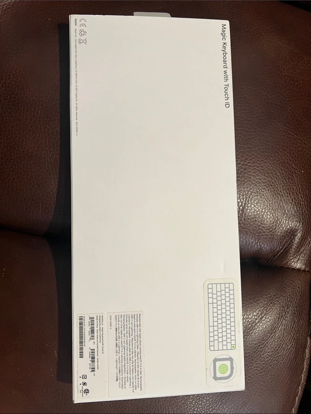 Apple Magic Keyboard with Touch ID - Silver and White